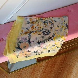 Lovely Yellow Floral Scarff